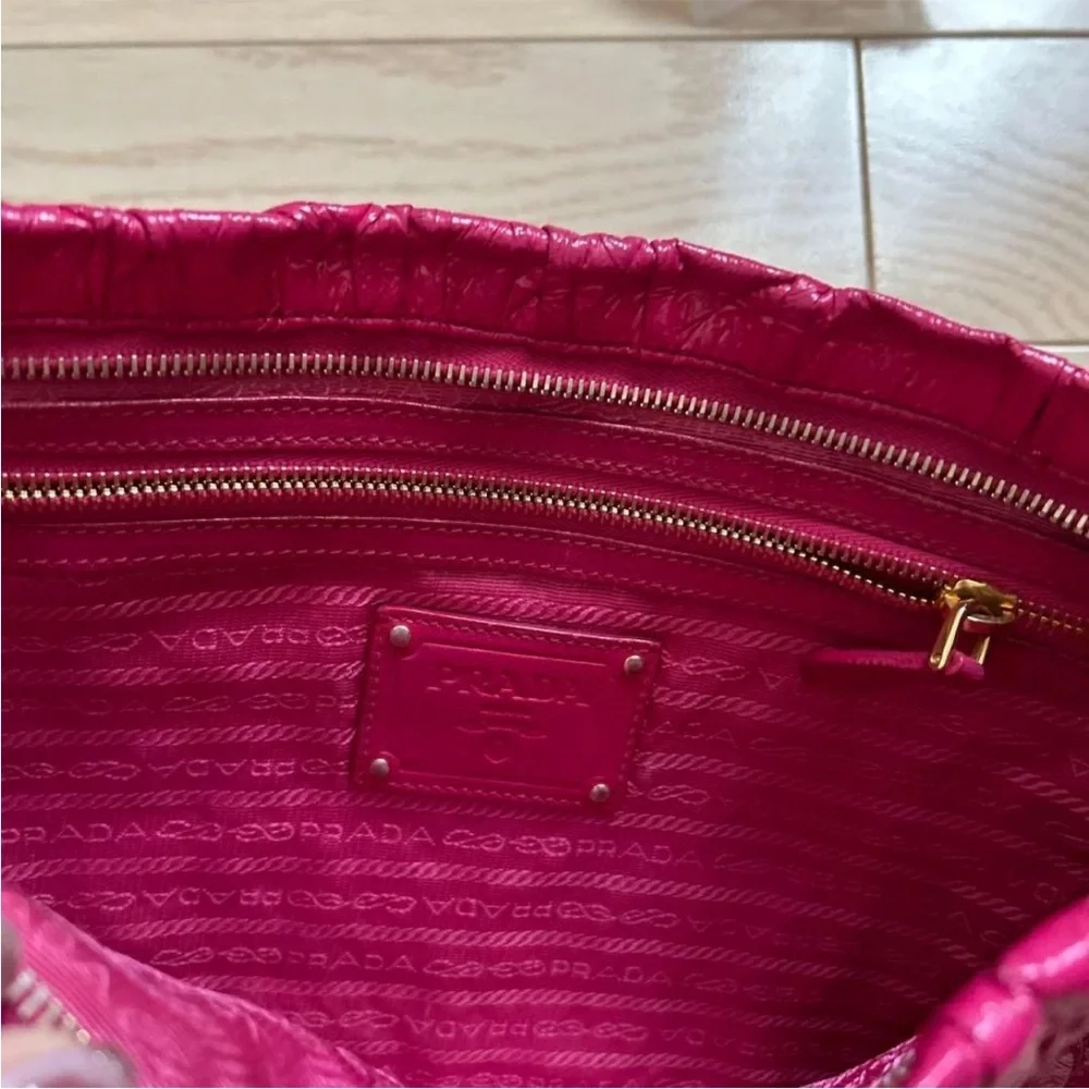 Prada Pink Leather Clutch - Picture 2 of 13